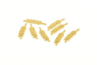 Brass Leaf Blank, 50 Raw Brass Branch Blanks, Earrings, Findings (20x5x0.80mm) D1154