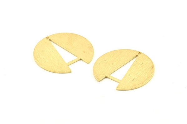 Brass Round Charm, 10 Textured Raw Brass Round Charms With 1 Hole, Earrings, Pendants, Findings (25x24x0.80mm) D950