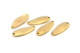 Brass Drop Charm, 8 Raw Brass Irregular Connectors With 2 Hole, Findings (29x11x1.5mm) D1082