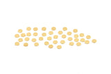 Brass Hexagon Blank, 250 Raw Brass Hexagon Stamping Blanks, Stamping Tags (4x0.80mm) D1212