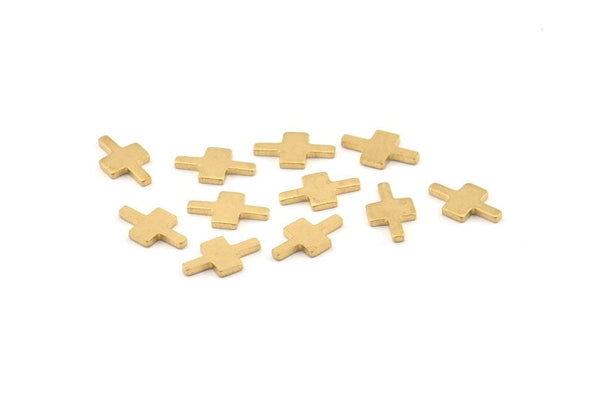 Brass T Blank, 50 Raw Brass T Shape Blanks, Earrings, Findings (11x6x1mm) D951