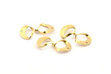Brass Infinity Charm, 12 Raw Brass Infinity Necklace Charms With 2 Holes, Connectors, Earrings, Findings (29x15x0.80mm) D1246
