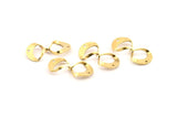 Brass Infinity Charm, 12 Raw Brass Infinity Necklace Charms With 2 Holes, Connectors, Earrings, Findings (29x15x0.80mm) D1246