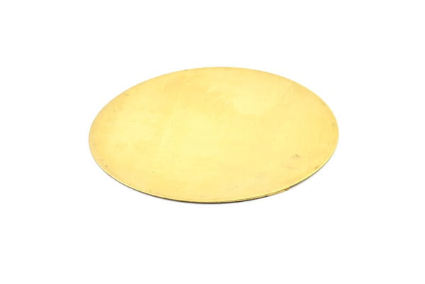 Brass Round Blank, 2 Raw Brass Huge Round Stamping Blanks (82x0.50mm) BS 1681