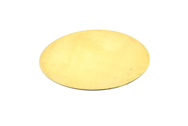 Brass Round Blank, 2 Raw Brass Huge Round Stamping Blanks (63x0.40mm) BS 1680