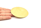 Brass Round Blank, 2 Raw Brass Huge Round Stamping Blanks (82x0.50mm) BS 1681