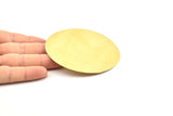 Brass Round Blank, 2 Raw Brass Huge Round Stamping Blanks (75x0.60mm) BS 1676
