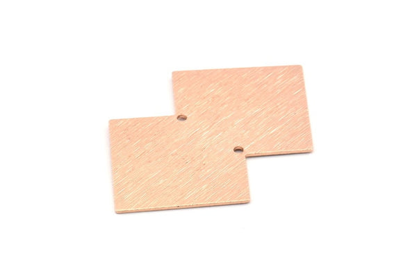 Rose Gold Irregular Charm, 2 Textured Rose Gold Plated Brass Irregular Connectors With 2 Holes, Findings (42x28x0.60mm) D1193