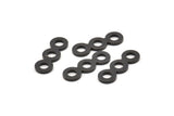 Black Circle Connector, 8 Oxidized Black Brass Necklace Connectors, Earrings, Findings (24x8x1.5mm) D1070 S1044