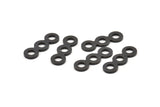 Black Circle Connector, 8 Oxidized Black Brass Necklace Connectors, Earrings, Findings (24x8x1.5mm) D1070 S1044