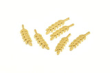 Brass Leaf Blank, 50 Raw Brass Branch Blanks, Earrings, Findings (20x5x0.80mm) D1154