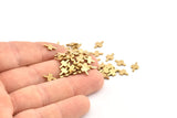 Brass T Blank, 100 Raw Brass T Shape Blanks, Earrings, Findings (9x5x1mm) D1014