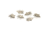 Sun Etnik Kolye, 4 Antik Gümüş Kaplama Pirinç Sun Etnik Kolye, 1 Halka, Bulgular, Tılsımlar (20x17x1,50 mm) E459 H1115