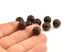 Vintage Wooden Bead, 100 Vintage Wooden Beads Made In Germany, Findings (11x10mm) B48