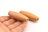 Vintage Wooden Bead, 4 Vintage Wooden Beads Made In Germany, Findings (58x18mm) B55