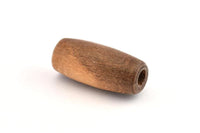 Vintage Wooden Bead, 12 Vintage Wooden Beads Made In Germany, Findings (32x15mm) B53