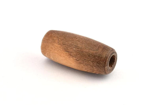 Vintage Wooden Bead, 12 Vintage Wooden Beads Made In Germany, Findings (32x15mm) B53