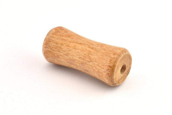 Vintage Wooden Bead, 8 Vintage Wooden Beads Made In Germany, Findings (39x17mm) B41