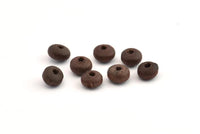 Vintage Wooden Bead, 250 Vintage Wooden Beads Made In Germany, Findings (8x5mm) B47