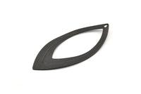 Siyah Markiz Tılsımı, 1 Delikli 6 Oksitlenmiş Siyah Pirinç Markiz Tılsımı, Bulgular (48x22x0,60 mm) D1061 S1055