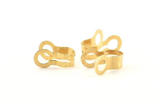 Ball Chain Connector, 24 Raw Brass Ball Chain Connector Clasps For 4.5 To 5mm Ball Chain, Findings (17x6mm) D1322