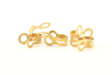 Ball Chain Connector, 24 Raw Brass Ball Chain Connector Clasps For 4.5 To 5mm Ball Chain, Findings (17x6mm) D1322