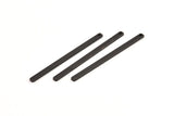Black Necklace Bar, 12 Oxidized Black Brass Stick Neckalce Bars With 1 Hole, Findings, Earrings (47x2.5x1.2mm) D1155 S1077