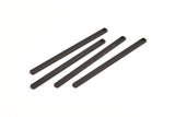 Black Necklace Bar, 12 Oxidized Black Brass Stick Neckalce Bars With 1 Hole, Findings, Earrings (47x2.5x1.2mm) D1155 S1077