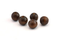 Vintage Wooden Bead, 100 Vintage Wooden Beads Made In Germany, Findings (11x10mm) B48