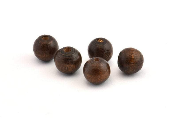 Vintage Wooden Bead, 100 Vintage Wooden Beads Made In Germany, Findings (11x10mm) B48