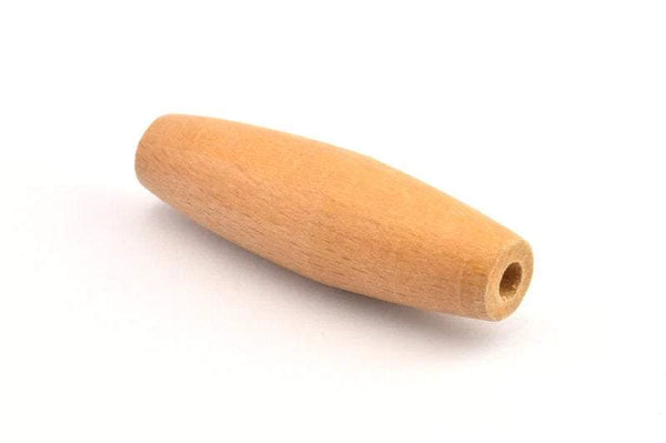 Vintage Wooden Bead, 4 Vintage Wooden Beads Made In Germany, Findings (58x18mm) B55