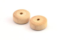 Vintage Wooden Bead, 24 Vintage Wooden Beads Made In Germany, Findings (18x8mm) B62
