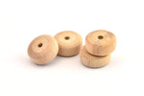 Vintage Wooden Bead, 24 Vintage Wooden Beads Made In Germany, Findings (18x8mm) B62