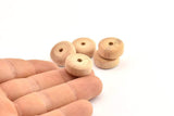 Vintage Wooden Bead, 24 Vintage Wooden Beads Made In Germany, Findings (18x8mm) B62
