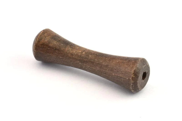 Vintage Wooden Bead, 6 Vintage Wooden Beads Made In Germany, Findings (57x17mm) B40