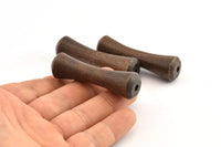 Vintage Wooden Bead, 6 Vintage Wooden Beads Made In Germany, Findings (57x17mm) B40