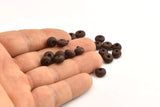 Vintage Wooden Bead, 250 Vintage Wooden Beads Made In Germany, Findings (8x5mm) B47