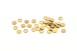 Brass Hexagon Bead, 100 Raw Brass Hexagon Beads (5x1.5mm) D1430