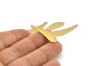 Brass Machete Charm, 24 Raw Brass Machete Charms With 1 Hole, Earrings, Findings (31x9x0.70mm) D1363
