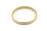 Brass Circle Connectors, 6 Raw Brass Circle Connectors (45x1.5x5mm) D1587