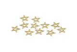 Pirinç Yıldız Tılsımı, 50 Ham Pirinç Küçük Yıldız Tılsımı, Küpeler, Bulgular (8x0,40 mm) F119