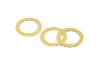 Brass Circle Connector, 24 Raw Brass Circle Connectors (22x0.45mm) A1351