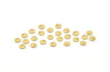 Brass Cabochon Tag, 100 Raw Brass Cabochon Tags With 1 Hole, Stamping Tags (5.5x0.80mm) D1414