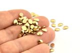 Brass Oval Blank, 100 Raw Brass Oval Blanks (6x1.5mm) D1439