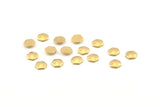 Brass Hexagon Bead, 100 Raw Brass Hexagon Beads (5x1.5mm) D1430