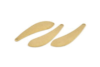 Brass Machete Charm, 24 Raw Brass Machete Charms With 1 Hole, Earrings, Findings (31x9x0.70mm) D1363