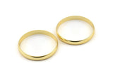 Gold Circle Connectors,  Gold Plated Brass Circle Connectors (40x1.5x5mm) D1343 Q1055