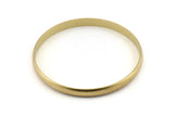 Brass Circle Connectors, 6 Raw Brass Circle Connectors (55x1.5x5mm) D1520