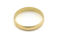 Brass Circle Connectors, 4 Raw Brass Circle Connectors (45x1.5x8mm) D1476