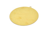 Brass Mountain Charm, 4 Raw Brass Mountain Charms With 1 Loop, Findings (60x0.30mm) D1708